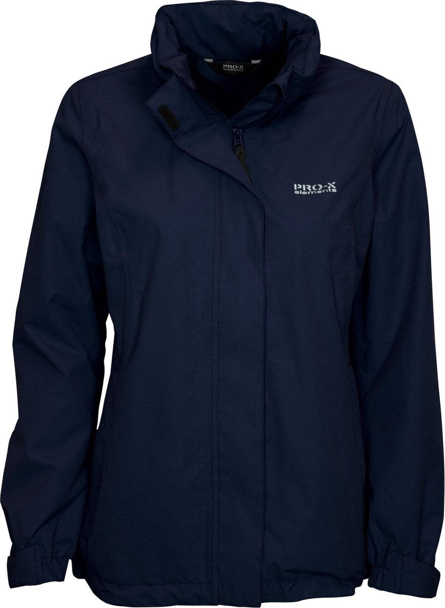 Regenjas Eliza Marine Pro-X Elements - Dames - PXE Light - 10000mm waterdicht - 3000gr/24u ademend - Winddicht - kap in kraag