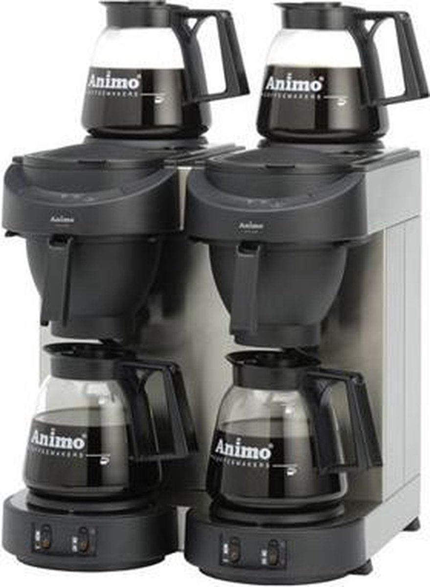 Koffiezetapparaaat incl 4 glazen kannen