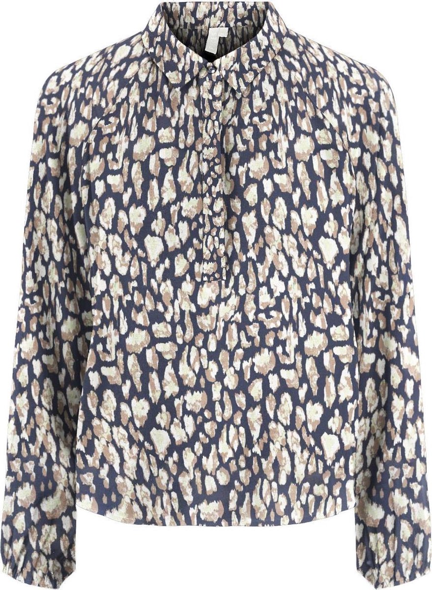 Pieces PCBRINNA LS TOP Ombre Blue Dames Blouse - Maat S