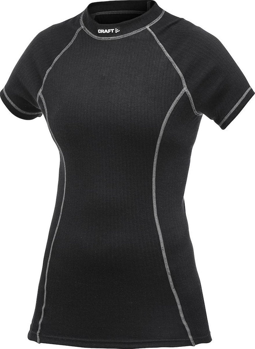 Craft Active Full Tee - Sportshirt -  Dames - Maat XL - Zwart;Grijs
