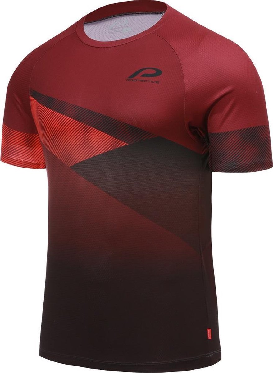 Protective Fietsshirt Dust Heren Polyester Donkerrood Maat 5xl