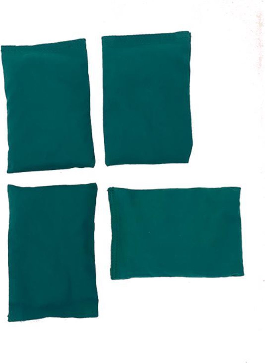 Pittenzakjes | set van 4 | Pittenzakjes Groen |15 x 10 cm | Werpzakken | Beanbag