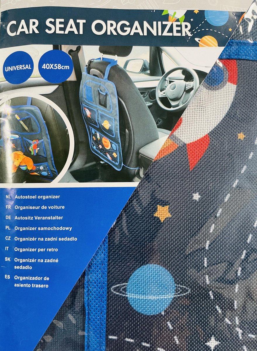Hauck Cover Me Autostoelbeschermer Organizer - Transparant
