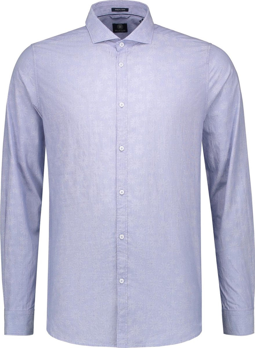 Dstrezzed blauw overhemd flowers - Maat L