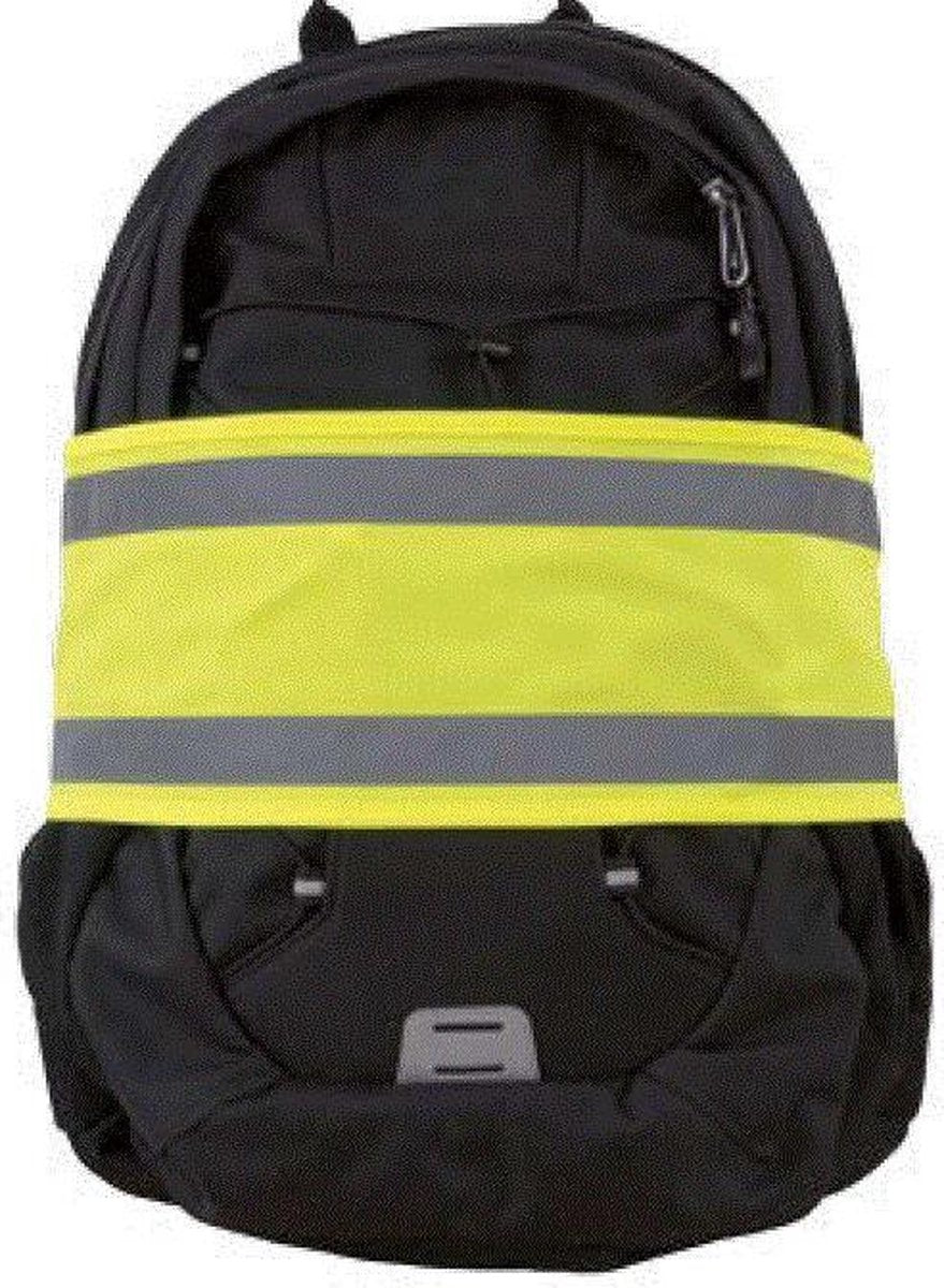 2 stuks - Velcro fluo band met reflectie - Wrap it WOWOW