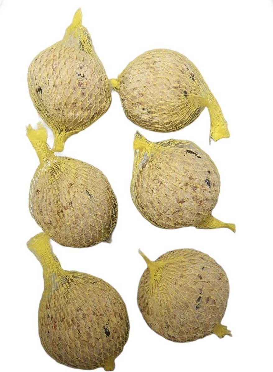 BS - Vetbollen - Mezenbollen - Vetbol voor buitenvogels - 6 stuks