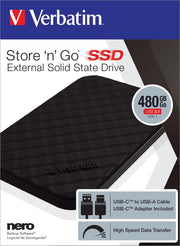 VERBATIM STORE 'N' GO PORTABLE SSD USB 3