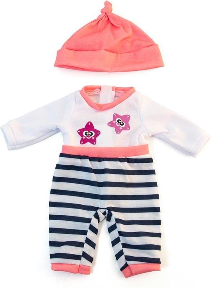 Miniland Poppenkleertjes Girl Junior 32 Cm Roze 2-delig