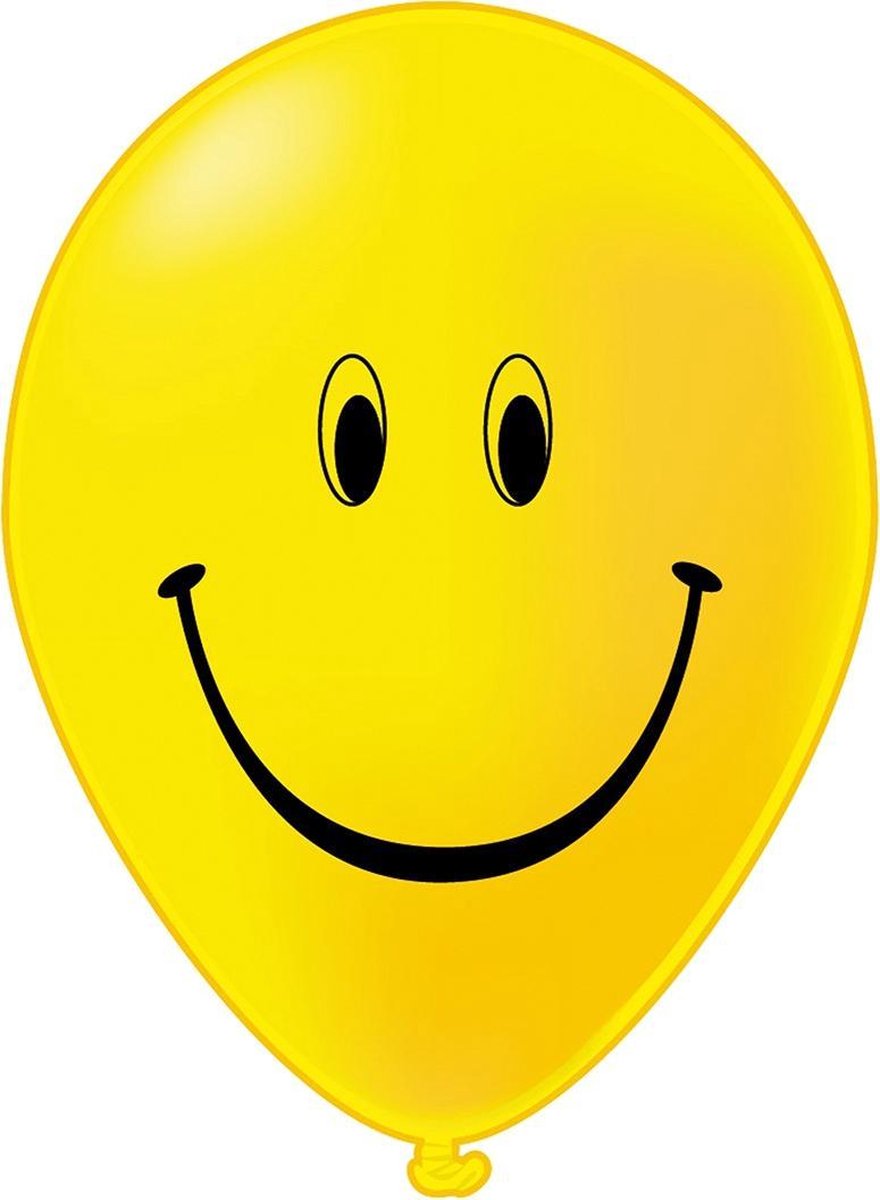 Tib Ballonnen Smile 30 Cm Latex Geel 30 Stuks
