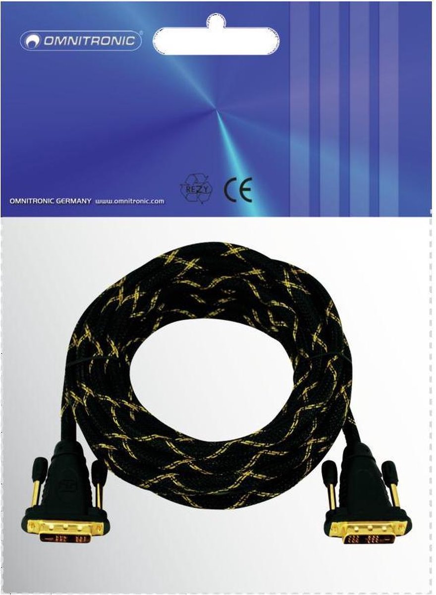 OMNITRONIC DVI cable 5m bk