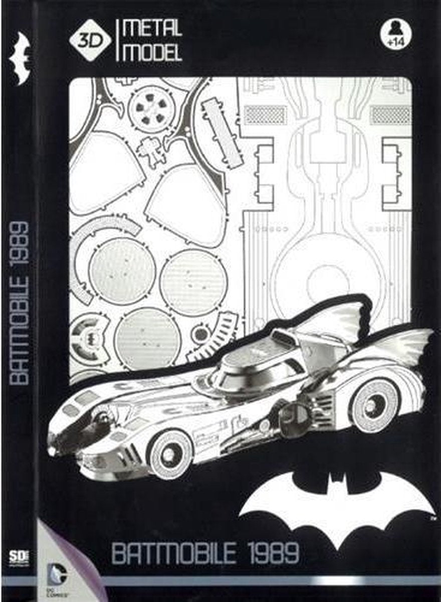 SD Toys DC Universe: Batmobile 1966 25 cm Metal Model Kit