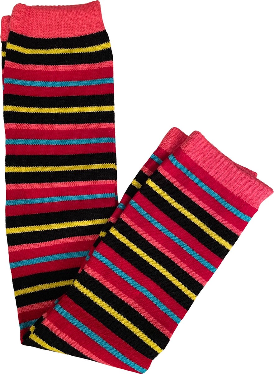 Hoogwaardige Beenwarmers / Legwarmer | One Size - Roze-Zwart
