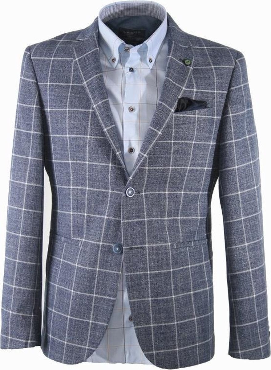 Carter & Davis Lange mouw  - 4311-2429-kolb Blauw (Maat: 56)