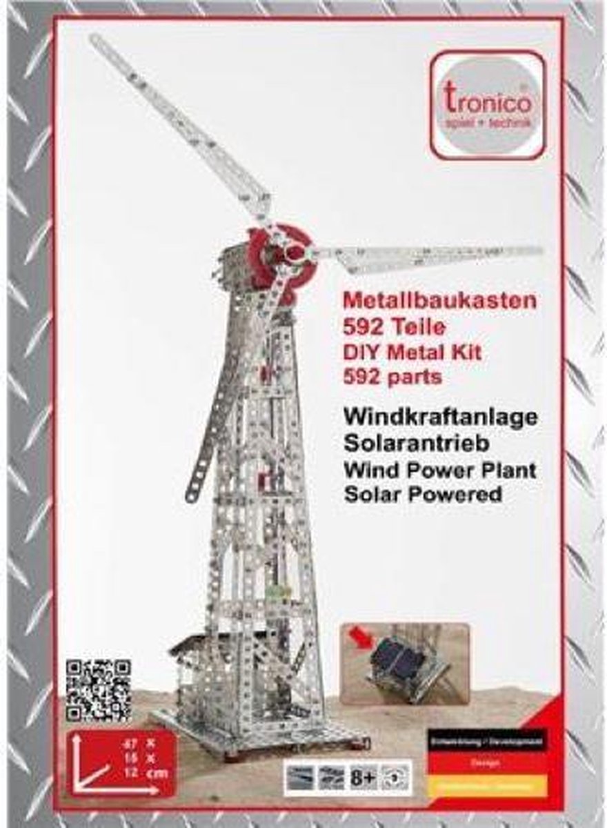 Metallbaukasten 'Windrad' M. Solarzelle