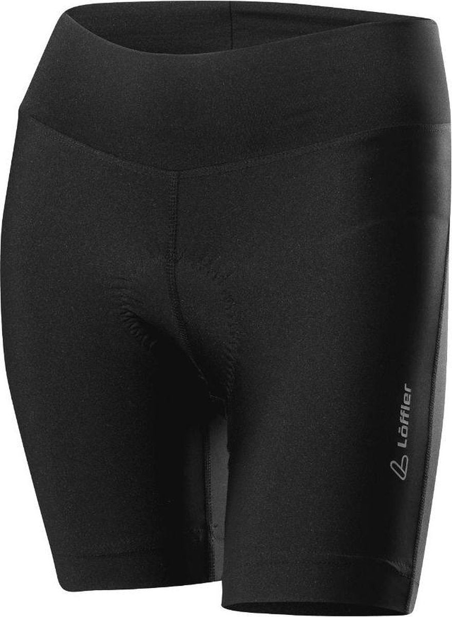 Löffler Fietsshort Dames Extra Kort Polyamide Zwart Maat 42