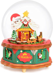 Robotime 3D DIY modelbouw pakket Muziekdoos Christmas Town
