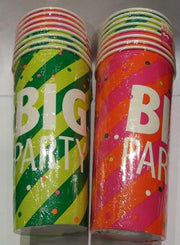 16x kartonnen bekers - big party