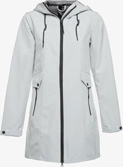 Kjelvik dames softshell jas waterafstotend - Grijs - Maat XL - Winddicht - Ademend materiaal
