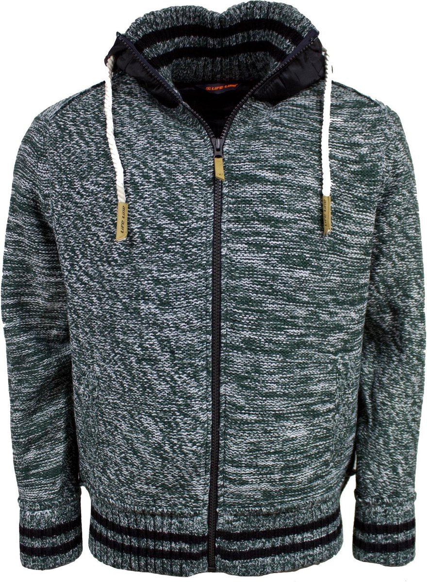 Comillas Heren Fleece Jas - Donkergroen