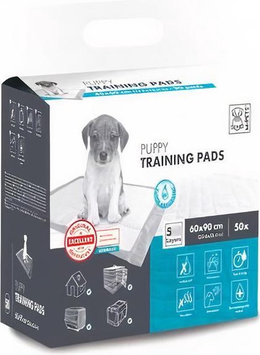 M-pets Trainingpads Puppy 90 X 60 Cm Textiel Wit 50 Stuks
