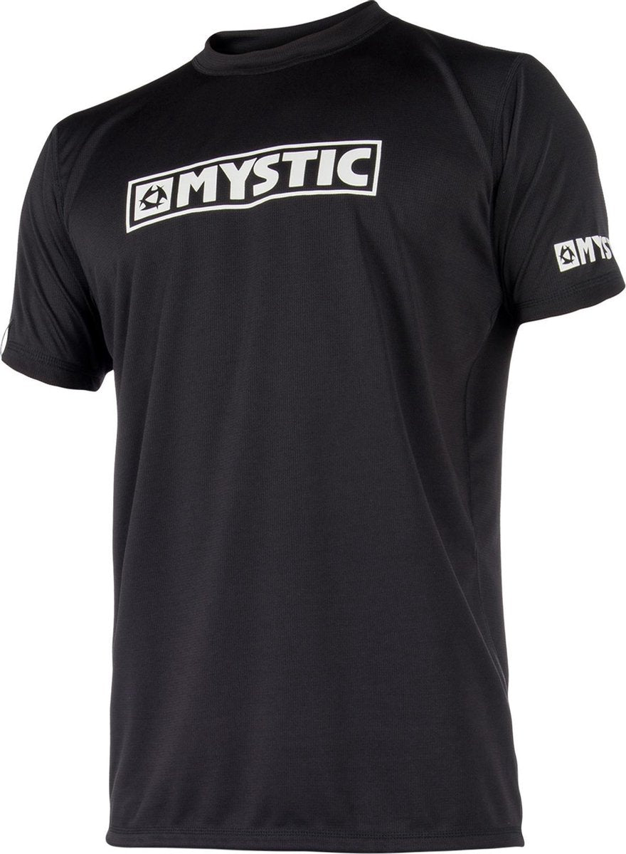 Mystic Surfshirt - Maat L  - Mannen - zwart/wit