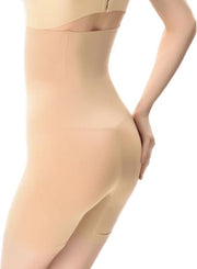 LOUZIR Naadloze Body/Butt lifter Afslankbroek - Hoge taille - Tummy controle slipje - Pant slips -Shapewear ondergoed- afslanken - Corrigerend broekje- Beige maat L