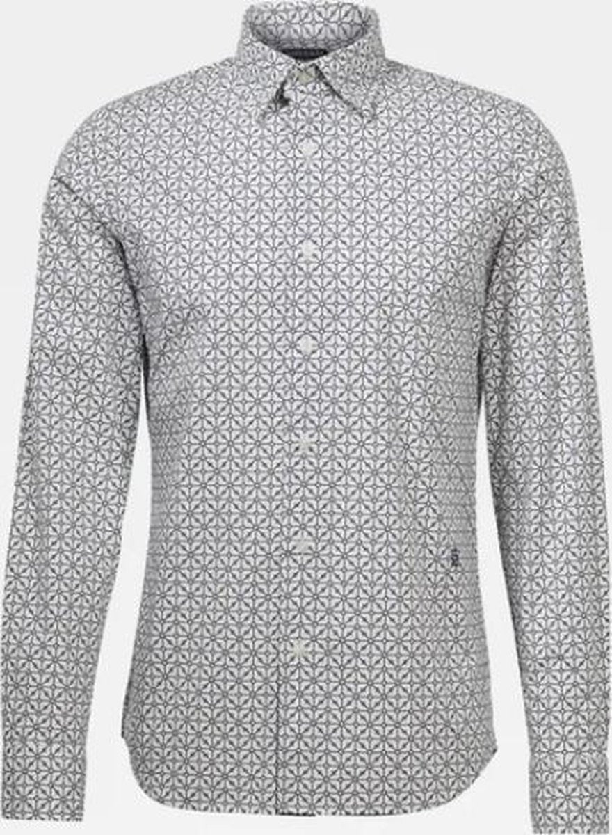 G-star Overhemd Slim Fit Wit Print (D16171 - C173 - 9853)