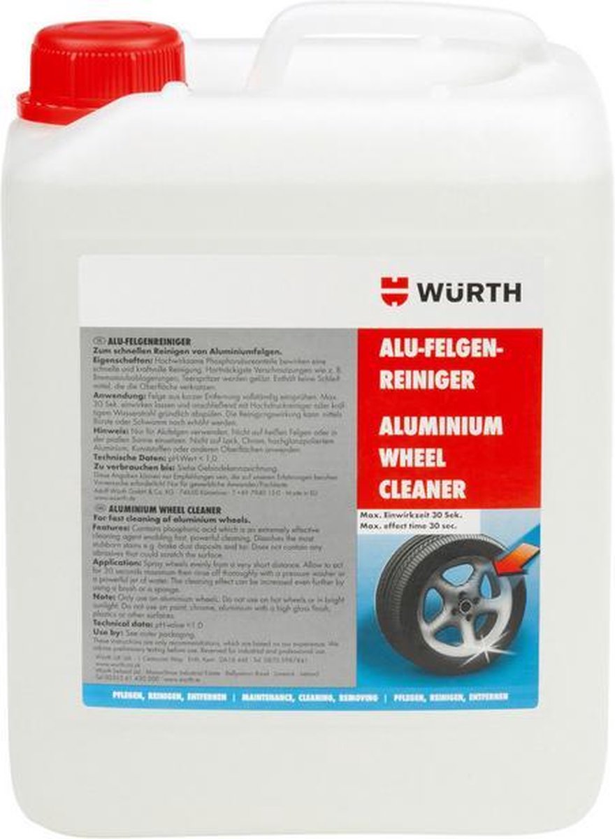 wurth Aluminium velgenreiniger - velgen reiniger 5 liter
