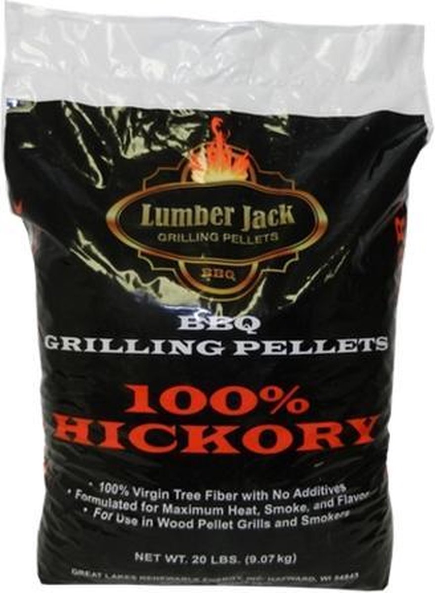 LumberJack BBQ pellets 100% Hickory grill pellets voor de barbecue