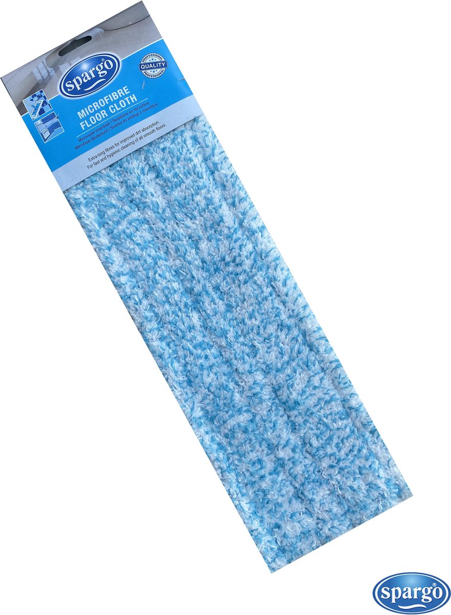 Spargo dweilen | Vervangingsdoek | Microvezel vloerdoek| Universeel | Premium Quality | Met Zware Schuimvoering | 1 + 1 gratis