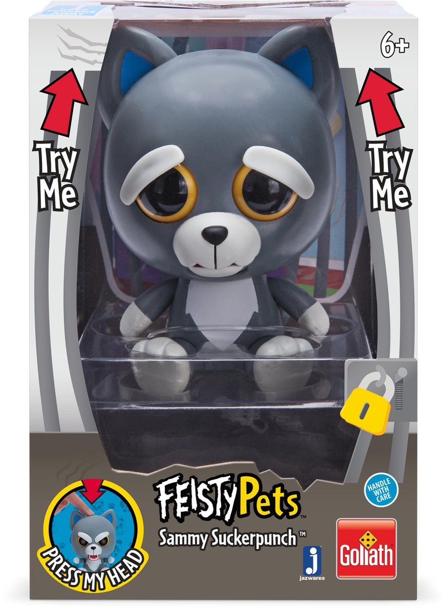 Disney Feisty Pets - Sammy Suckerpunch 11 Cm Grijs/blauw