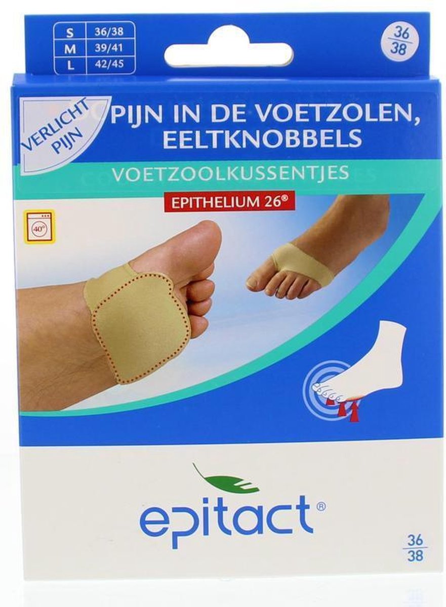 Epitact Voetzoolkussentjes met dubbele bescherming maat 36-38