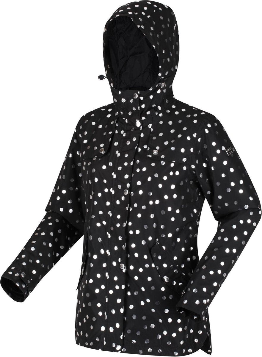 Regatta Jas Bertille Dames Waterdicht Polyester Zwart Maat 36