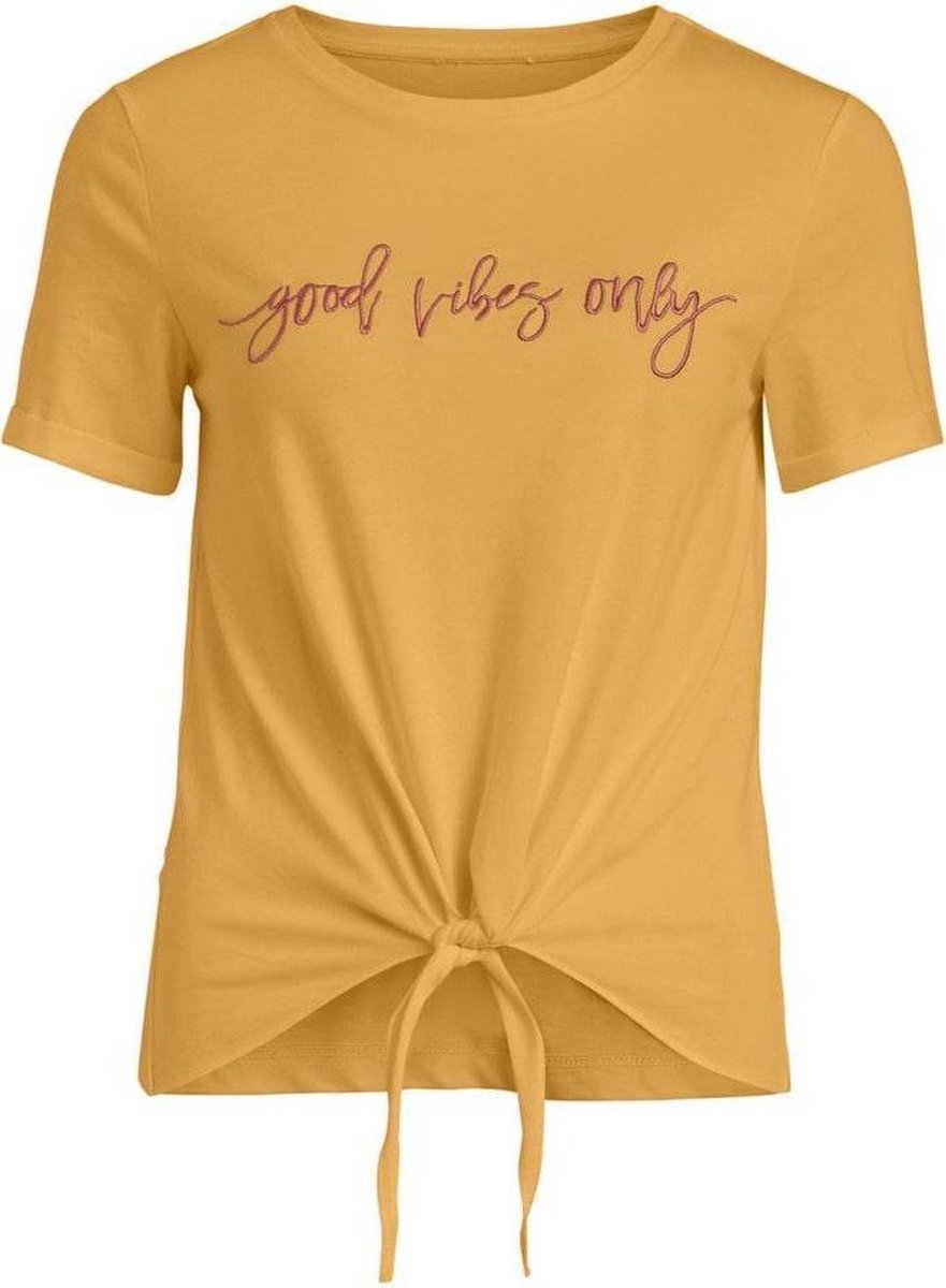 Vivibe S/s Top/su 14067059 Golden Apricot