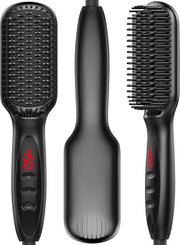 Stijltang Kam - Voor Baard & Hoofdhaar - 3-in-1 - Black Edition