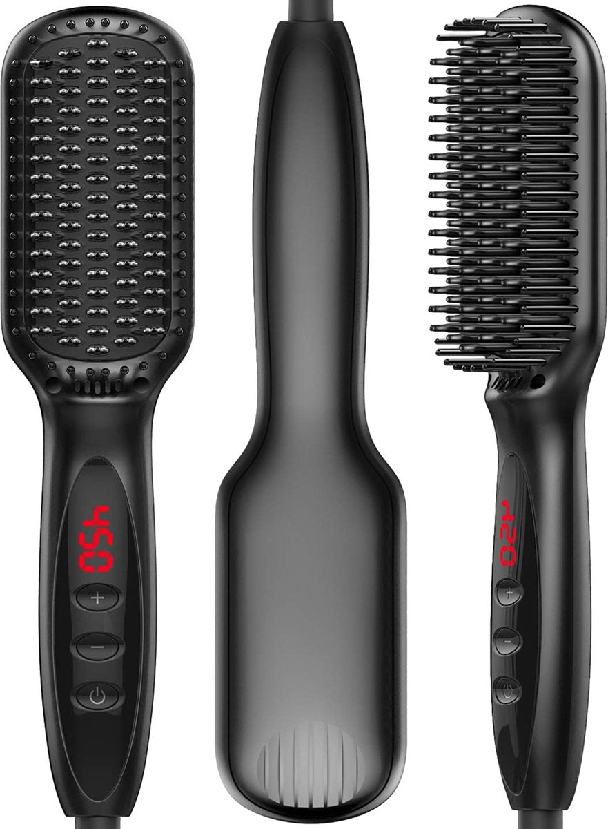 Stijltang Kam - Voor Baard & Hoofdhaar - 3-in-1 - Black Edition