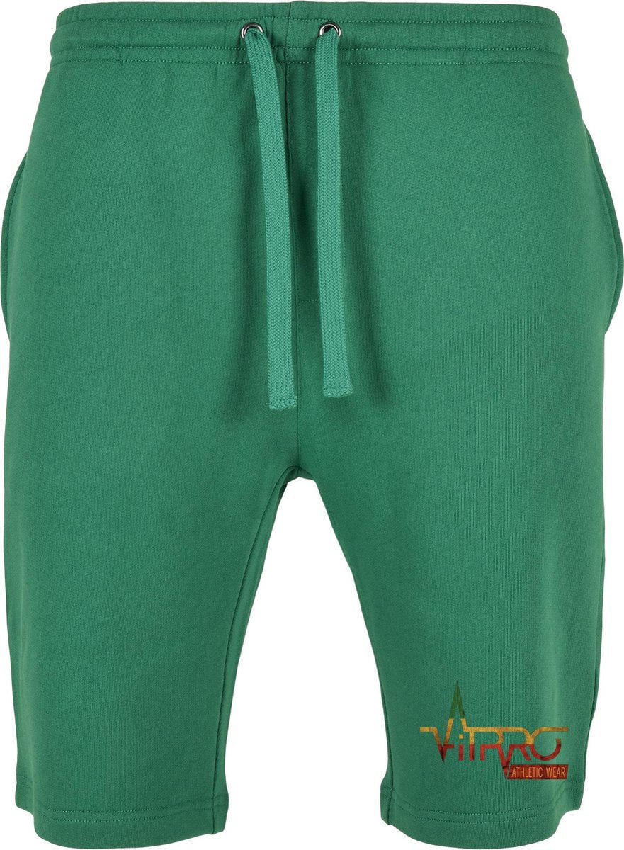 FitProWear Sweatshort Heren - Groen - maat XXL/2XL - Sportbroek - Korte broek - Trainingsbroek - Korte sportbroek - Korte joggingbroek - Sweatshort - Korte trainingsbroek - Joggingshort - Short - Jogginbroek heren