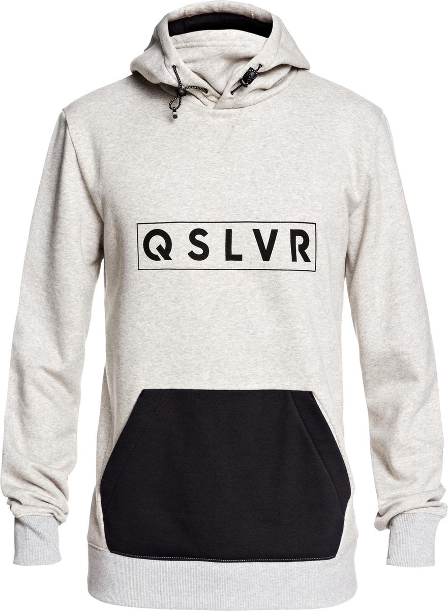 Quiksilver Big Logo Tech Heren Wintersporttrui - Light Grey Heather - Maat M