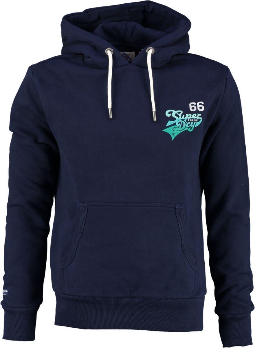 Superdry blauwe sweater hoodie - Maat S