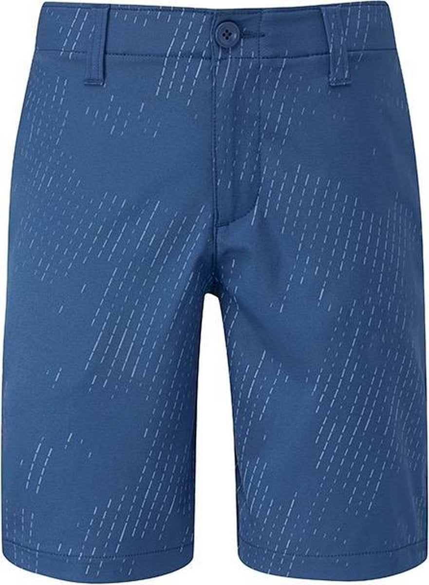Match Play Printed Short - Petrol Blue maat: 10    kinderen > golf kleding > golf jongens > korte broek