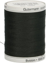Gutermann Sulky bobbin 1000 m zwart onderdraad voor machineborduren