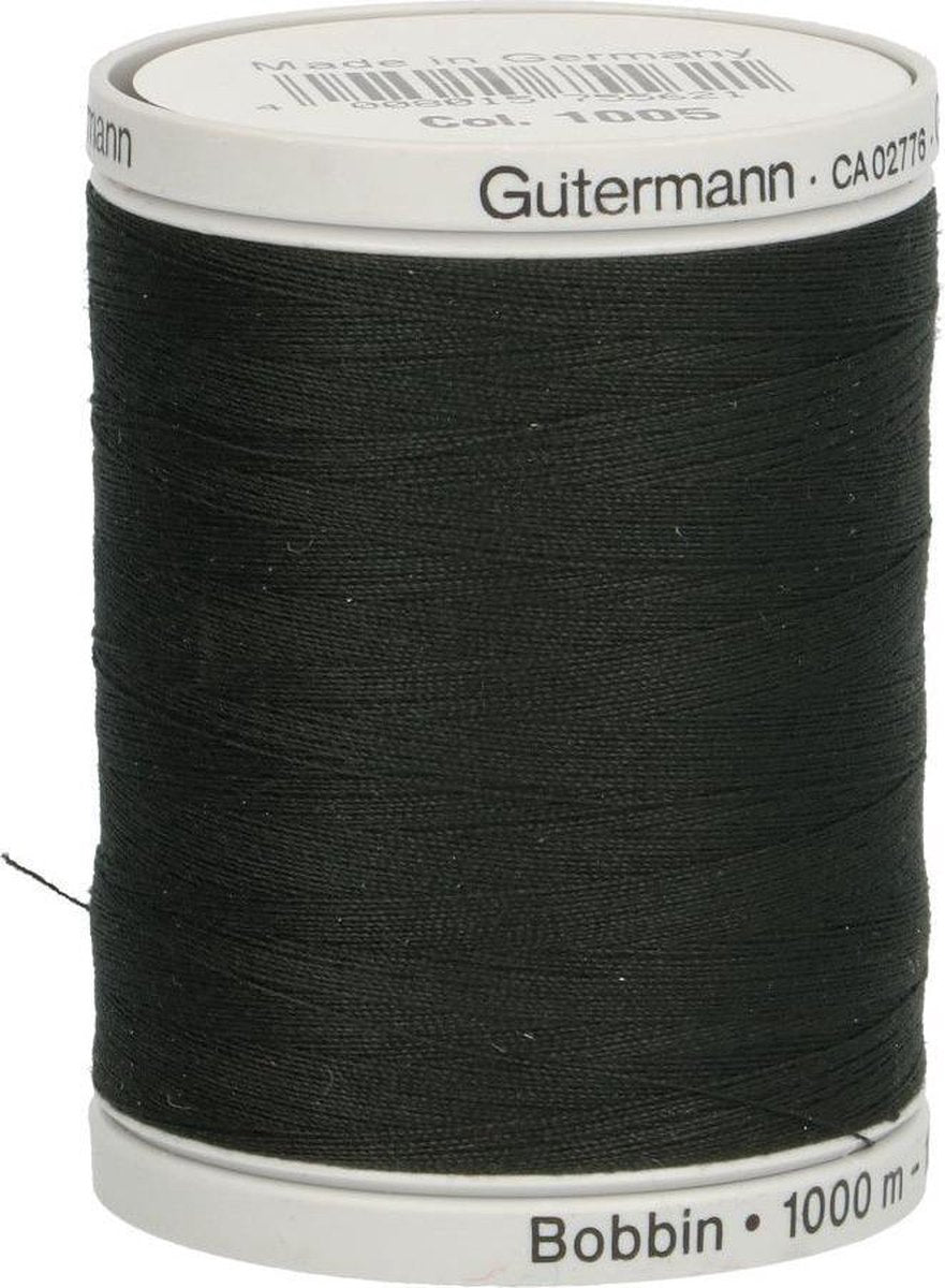 Gutermann Sulky bobbin 1000 m zwart onderdraad voor machineborduren