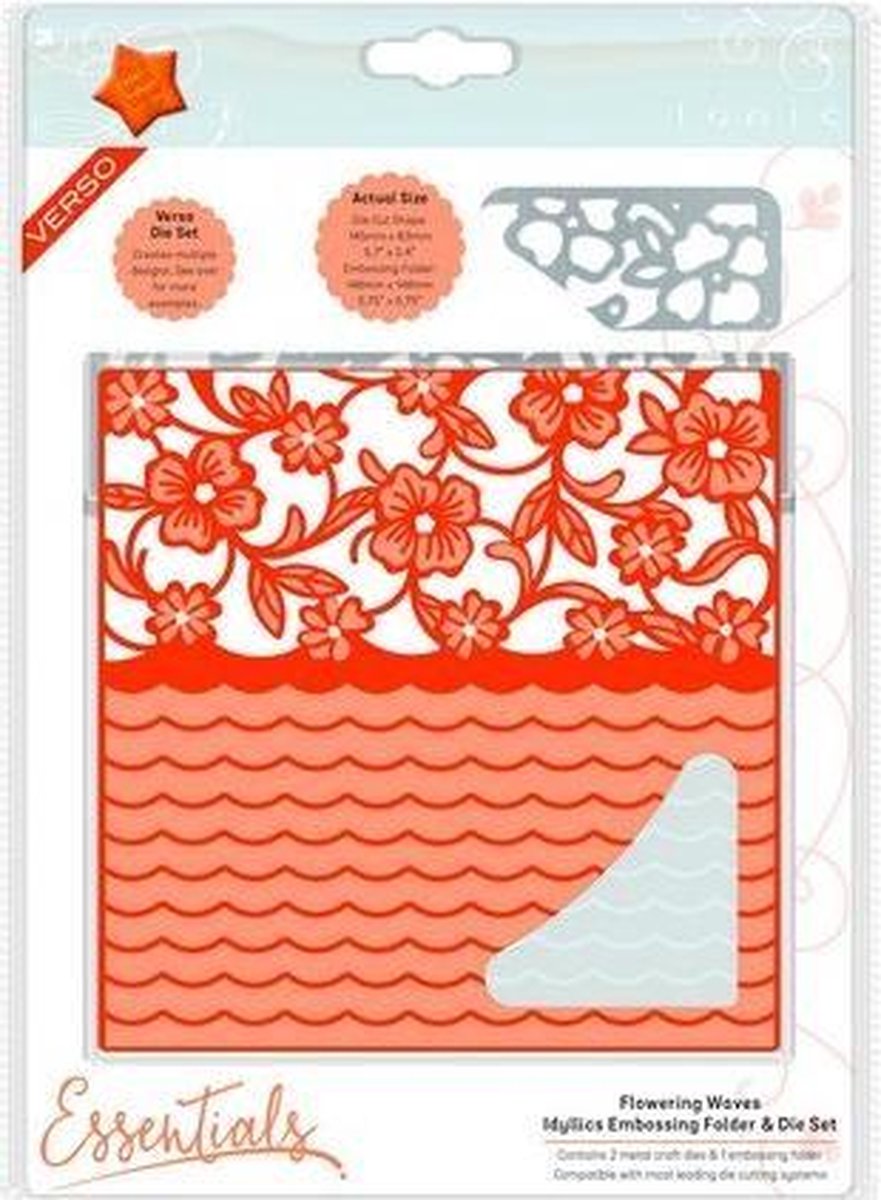 Tonic Studios Die - idyllics die & emboss set - flowering waves 1597E