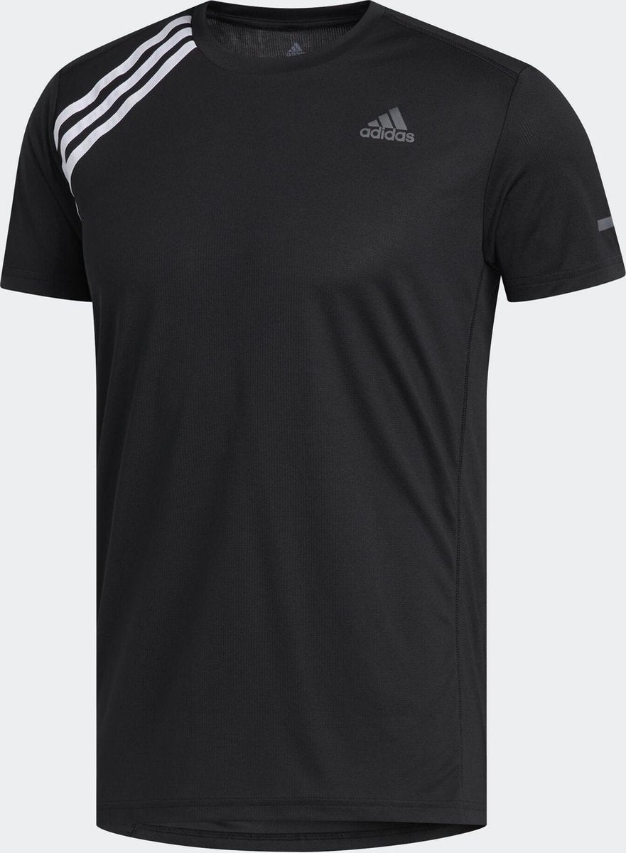 adidas Own The Run Tee Sportshirt Heren - Black - Maat S
