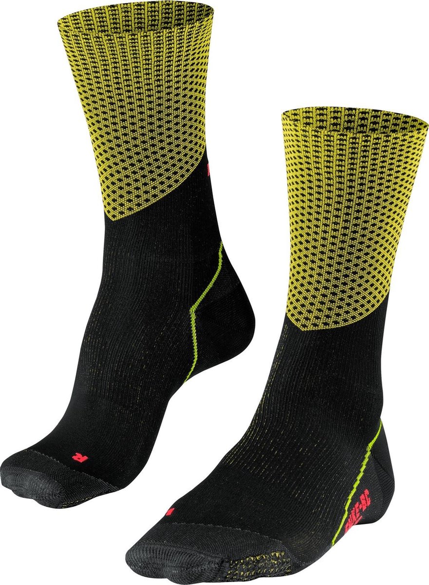 Falke Falke BC Impulse Slope Fietssokken - Maat 37/38 - Unisex - zwart - geel