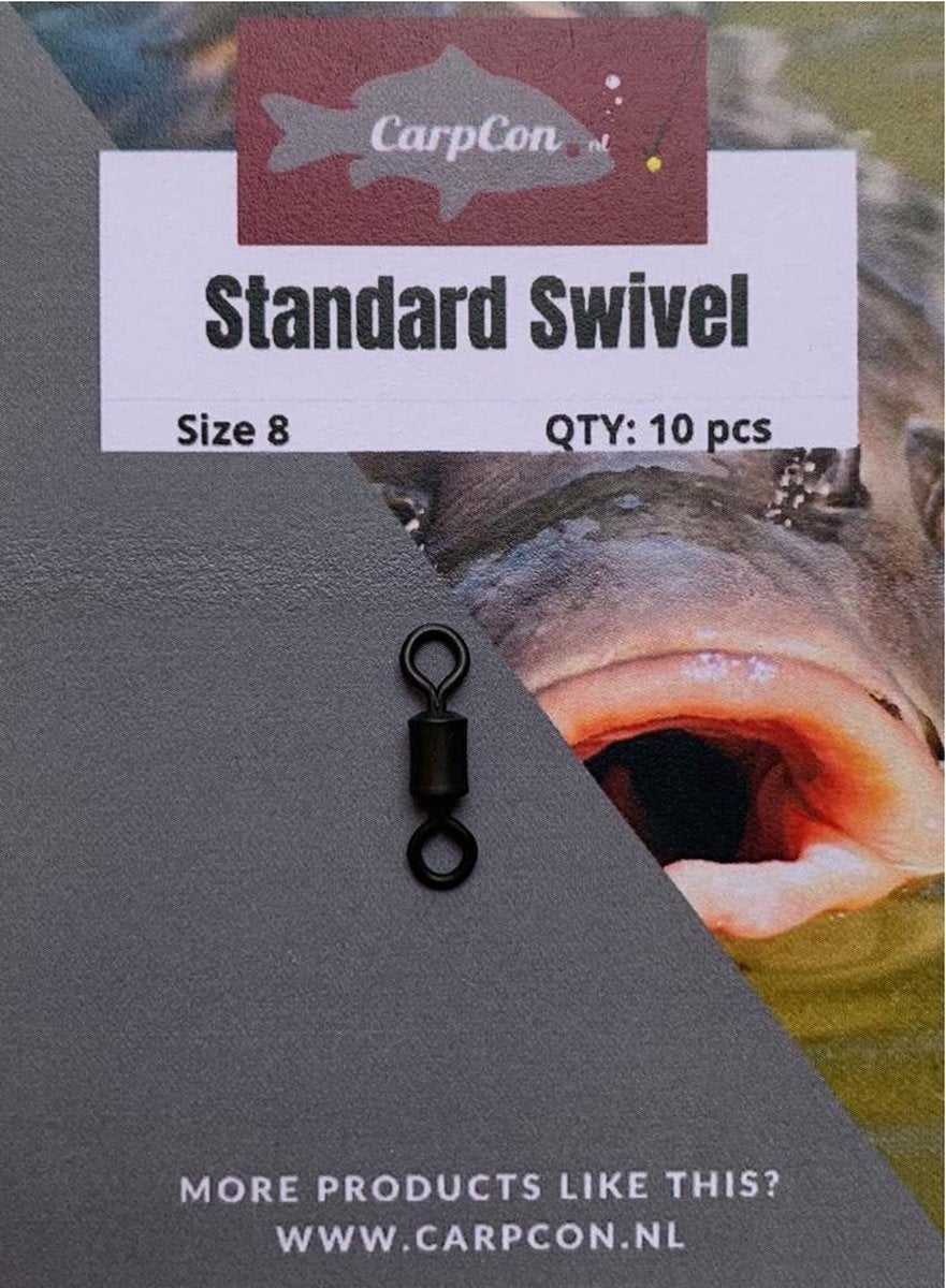 Standard Swivel Size 8 - 10 stuks - Wartel maat 8
