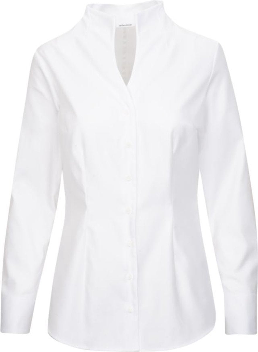 Seidensticker Crystal White winterproof overhemd bloes dames wit - 42