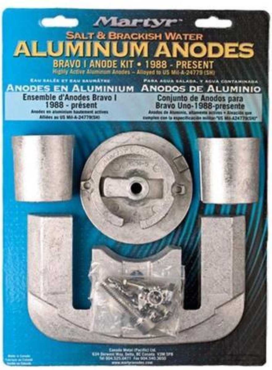 Mercruiser Bravo 1 Aluminium Anodeset