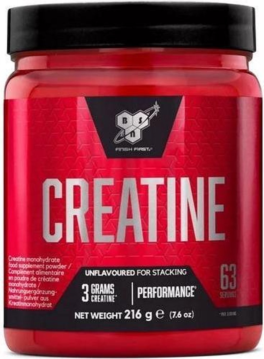 BSN Creatine DNA - 100% Micronized - Smaakloos - 216 gram (60 doseringen)