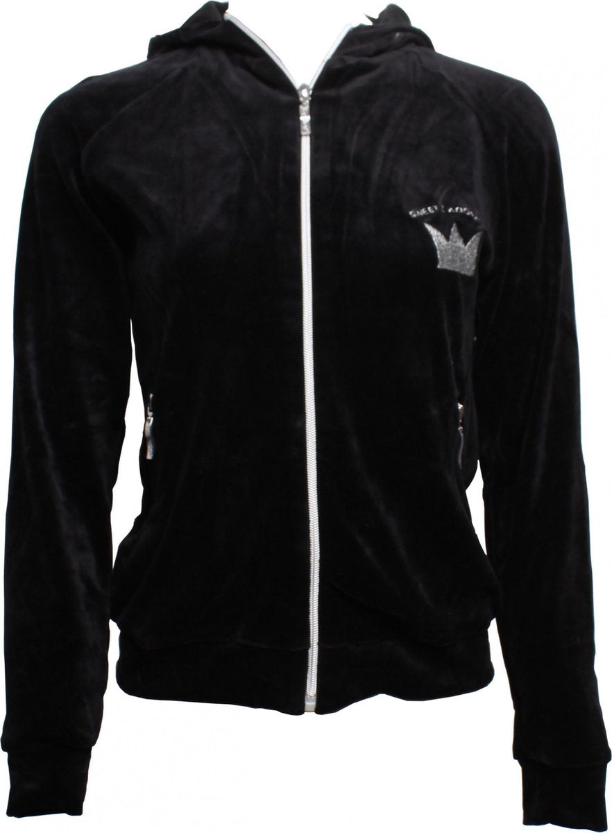 Papillon Vest Met Capuchon Meisjes Zwart Maat 104